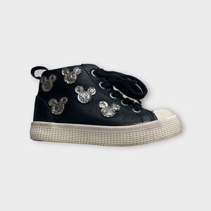 Zara x Disney Glitter Mickey Mouse Black Shoes